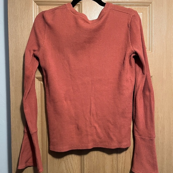 Madewell Burnt Orange Long-sleeve Top - Picture 8 of 11